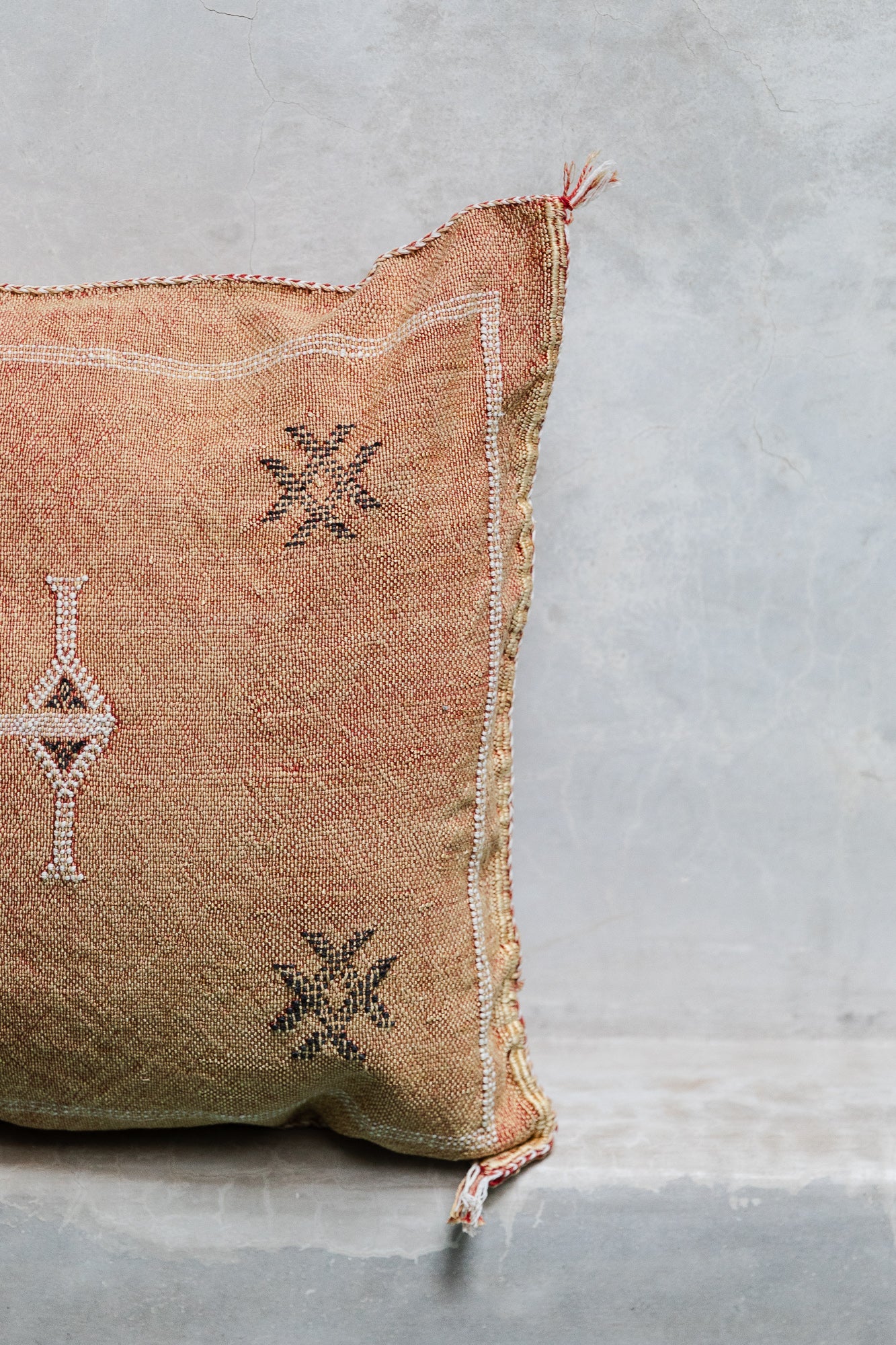 Cactus Silk Cushion Cover - Grapefruit Sorbet Color