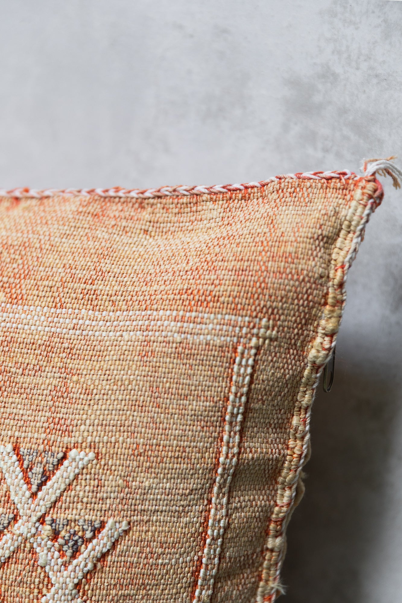 Cactus Silk Cushion Cover - Wash Orange Color Double Arrow