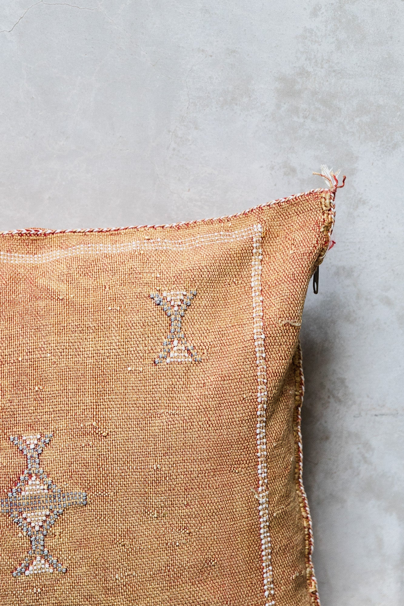 Cactus Silk Cushion Cover - Melon Sorbet Color